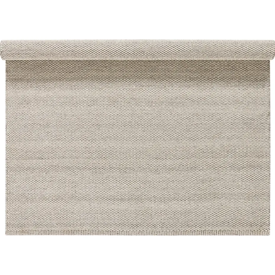 Tapis en laine Lea blanc nature, 170 x 240cm