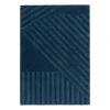 Tapis en laine Levels stripes bleu, 170x240 cm