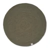Tapis en laine Merino rond Ø240 cm, Dark green