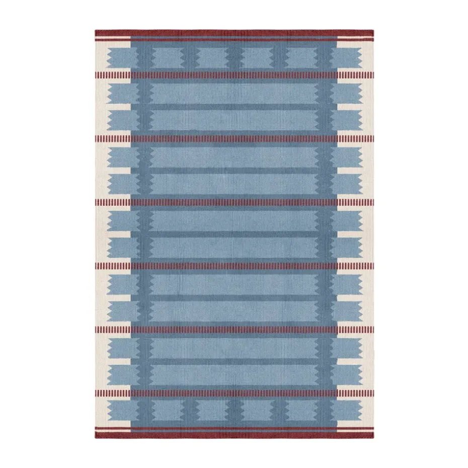 Tapis en laine Röllakan Iris, Petrol, 180x270 cm