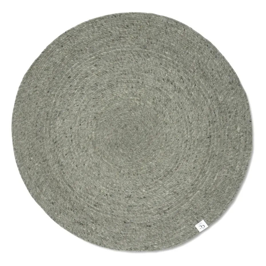 Tapis en laine rond Merino Ø200 cm, Green