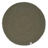 Tapis en laine rond Merino Ø200 cm, Dark green
