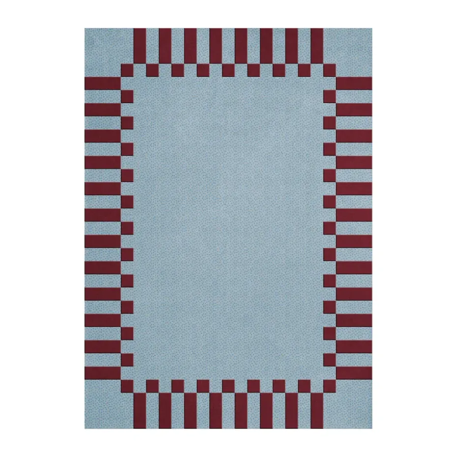 Tapis en laine Teklan Frame, Mulberry sky, 200x300 cm