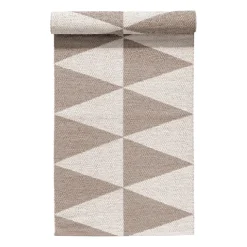 Tapis en plastique Rime greige, 70x150cm