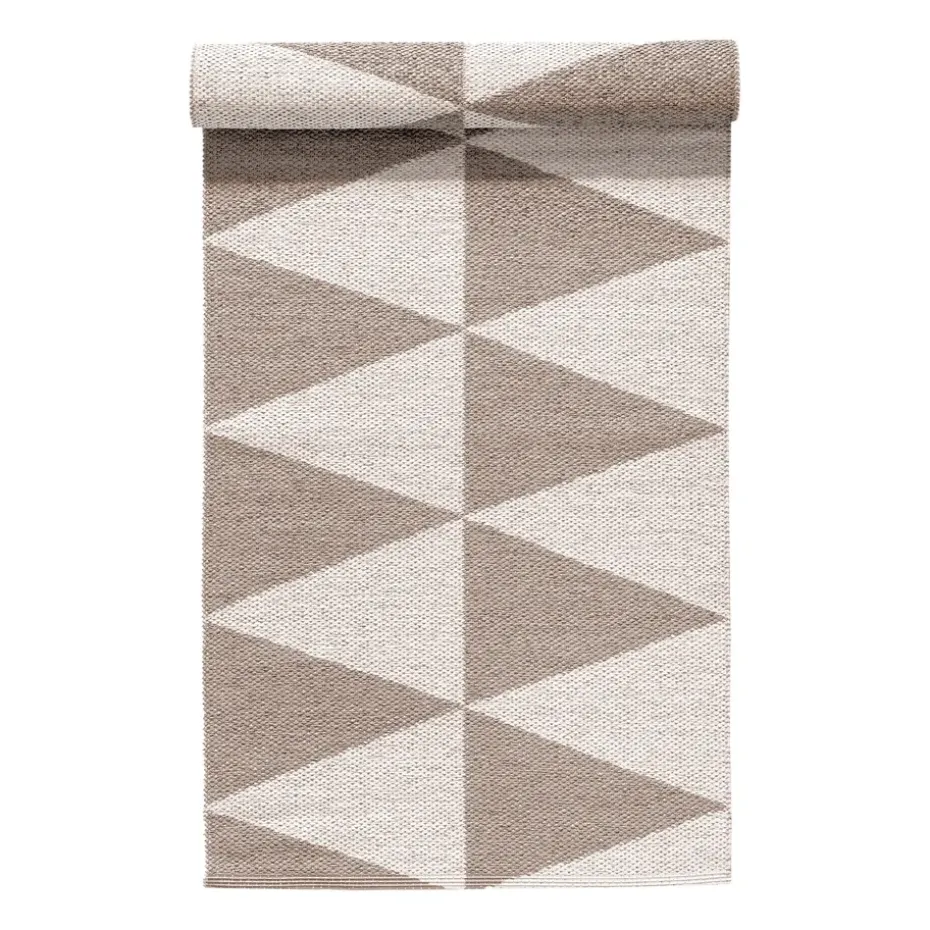 Tapis en plastique Rime greige, 70x200cm