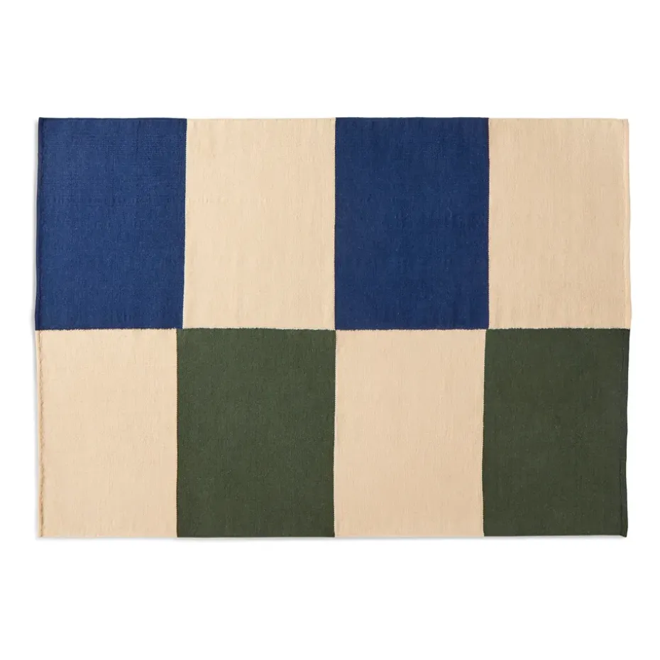 Tapis Ethan Cook Flat Works 170x240 cm, Peach green check