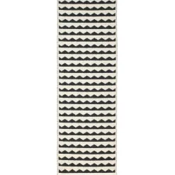 Tapis Gittan noir, 70x100 cm