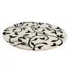 Tapis Grow blanc-noir rond, ø180 cm