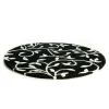 Tapis Grow noir-blanc rond, Ø140 cm