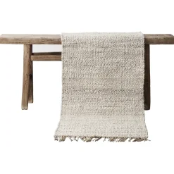 Tapis Hemp Nature-blanc, 80 x 150cm