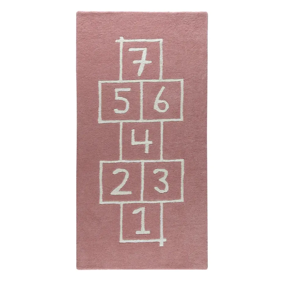 Tapis Hopscotch, rose
