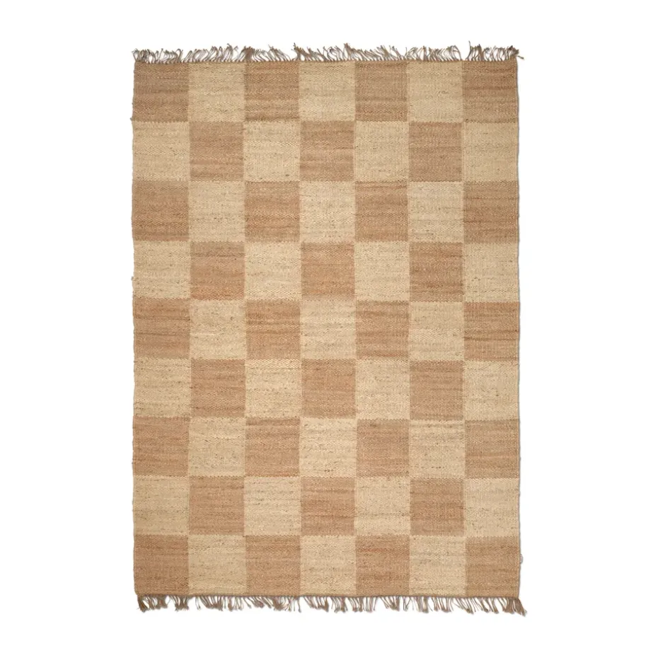 Tapis Jute Squares, Natural, 200x300 cm