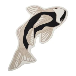 Tapis Koi 97x130 cm, Black-beige