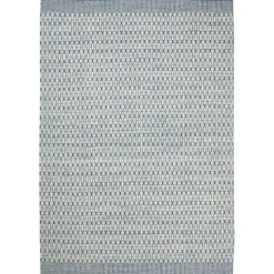 Tapis Mahi 170x240 cm, Blanc cassé – bleu