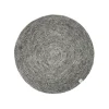 Tapis Merino rond, granite, 160 cm