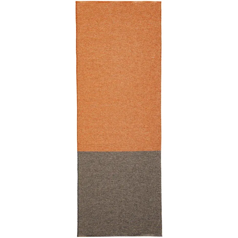 Tapis Moor mud (noir-terrakotta), 70x200 cm