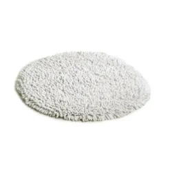 Tapis Rasta rond, blanc