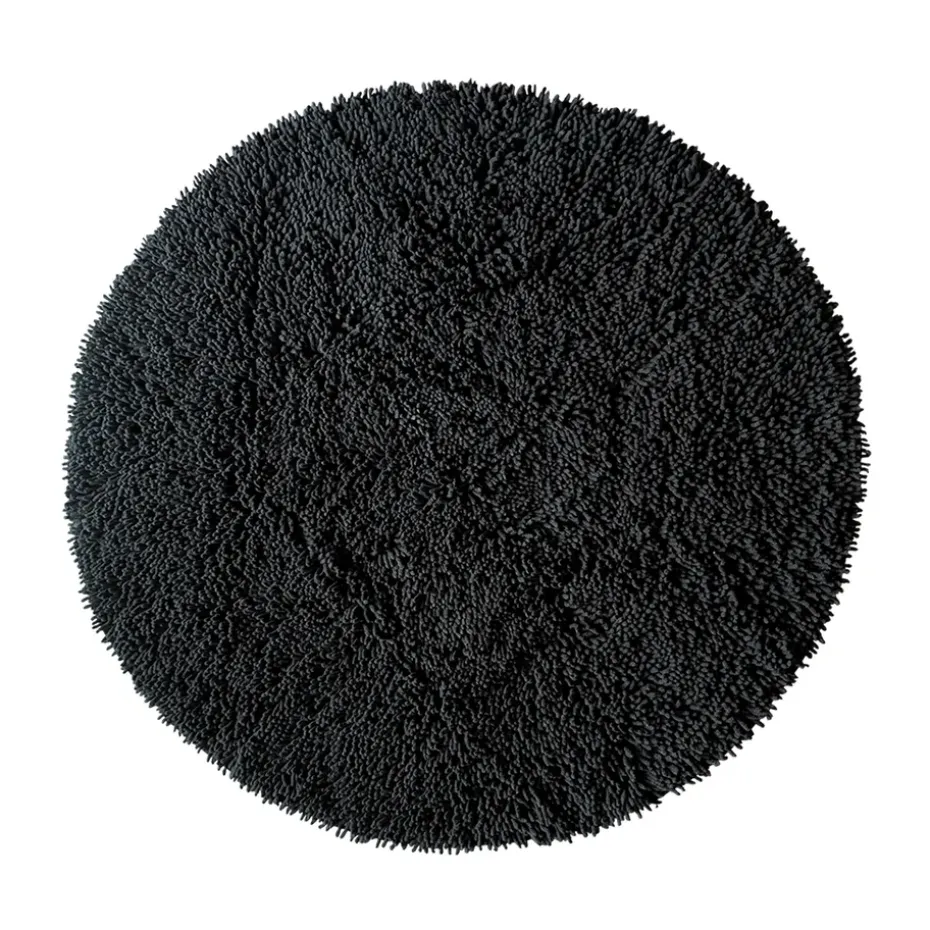 Tapis Rasta rond Ø120cm, Noir