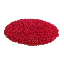 Tapis Rasta rond, rouge