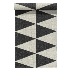 Tapis Rime noir, 70x200 cm
