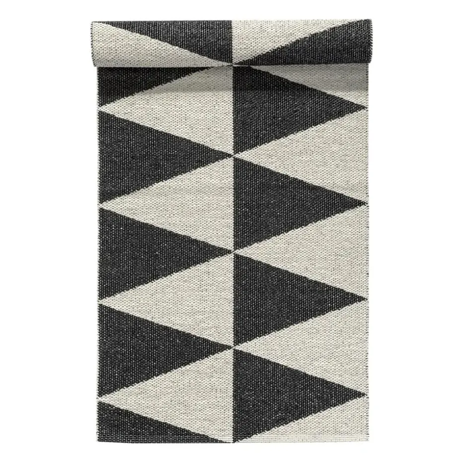 Tapis Rime noir, 70x200 cm