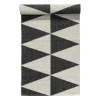 Tapis Rime noir, 70x250 cm