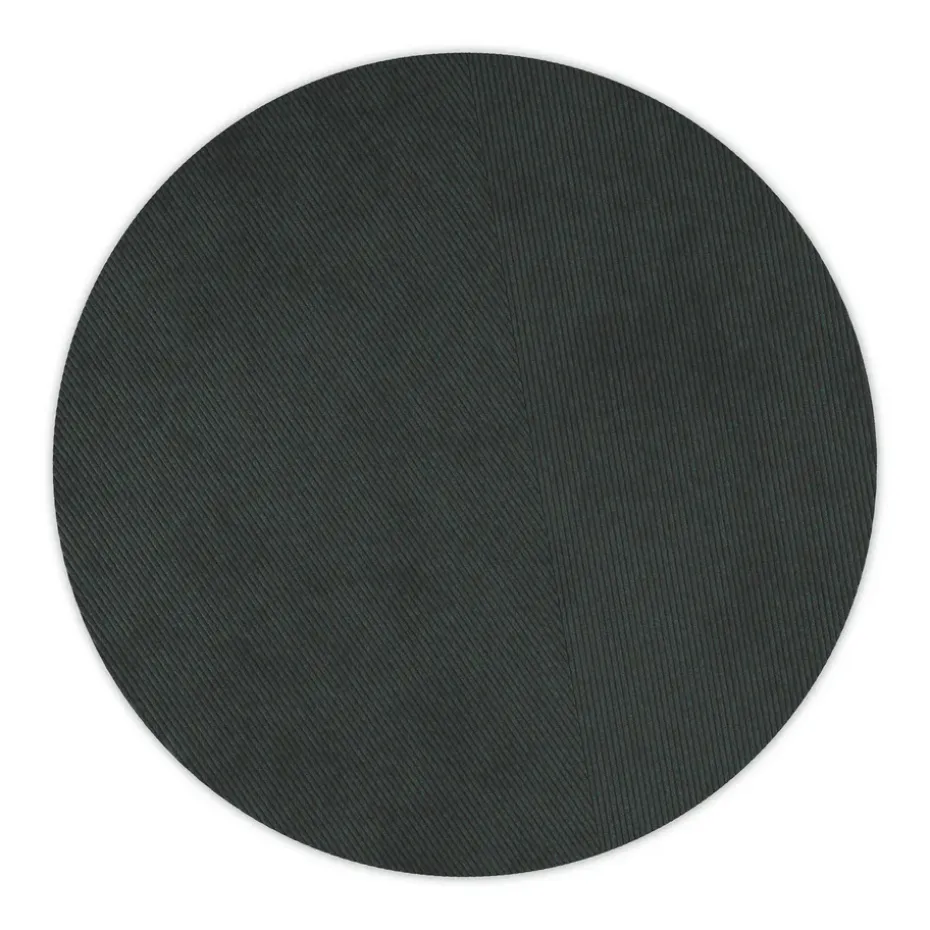 Tapis rond Row Ø270 cm, Vert foncé