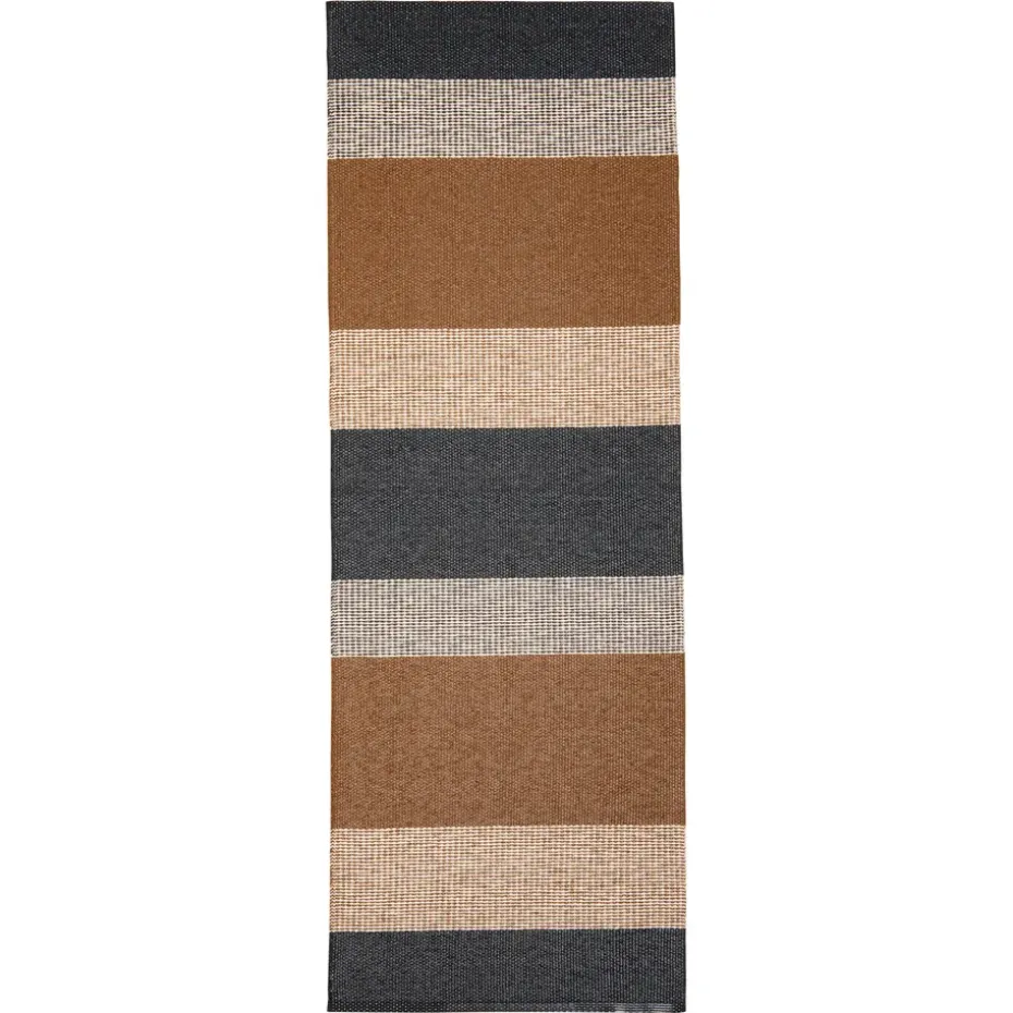 Tapis Seasons cacao (marron-noir), 70x150 cm