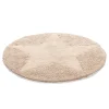 Tapis Star rond, écru