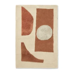 Tapis touffeté Bloco, Blush-off white, 80x120 cm