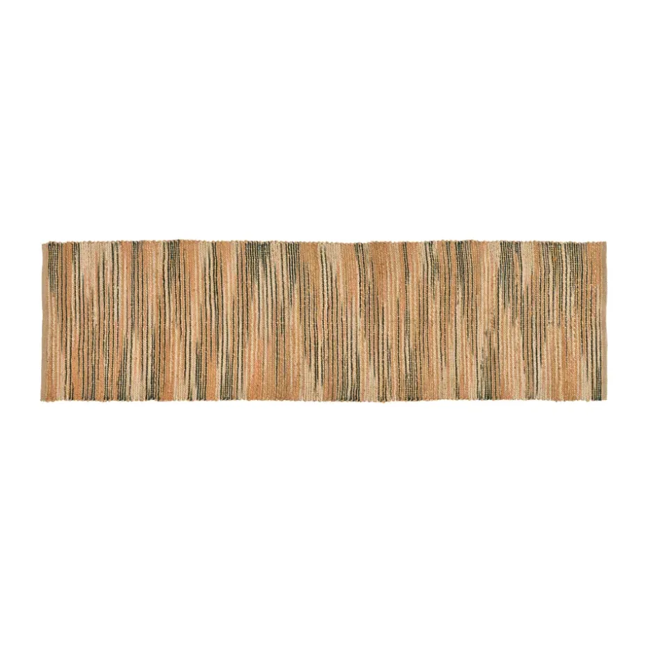 Tapis Vem, Green-nature-pink, 70x250 cm