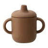 Tasse à bec en silicone Elvie 180 ml, Noisette