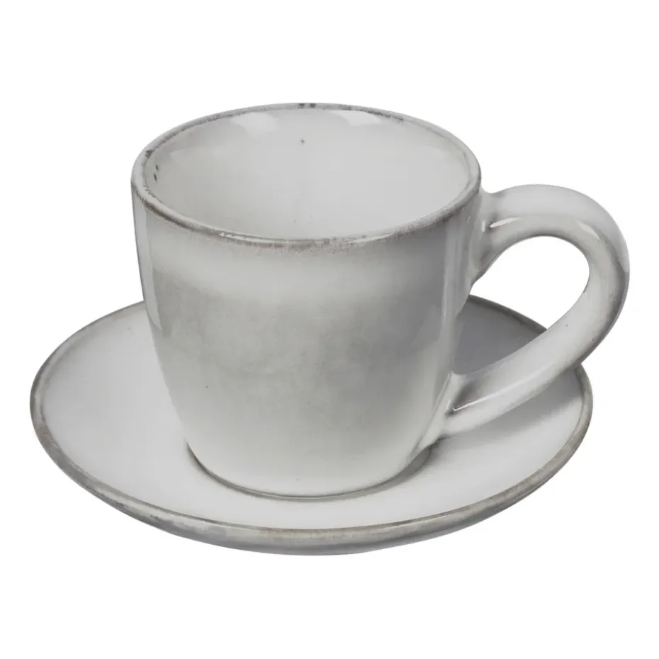 Tasse à espresso avec soucoupe Nordic Sand, 5 cl