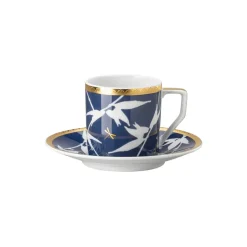 Tasse à espresso avec soucoupe Rosenthal Heritage Turandot, Bleu