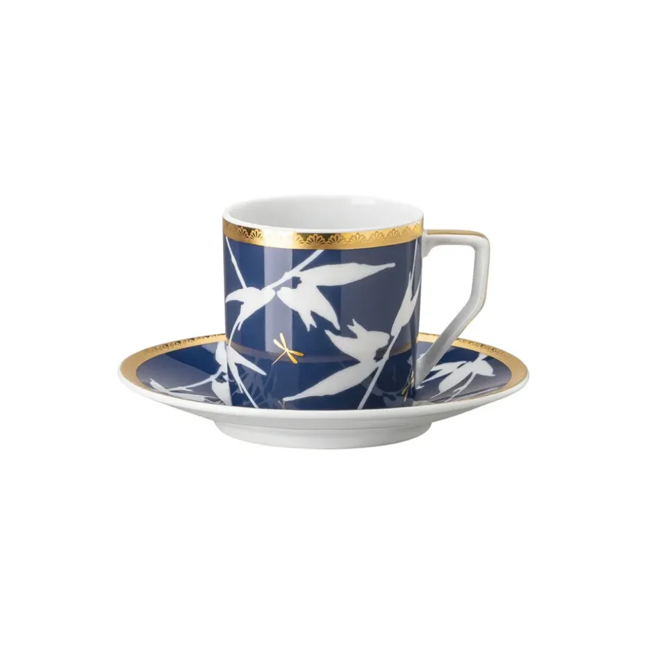 Tasse à espresso avec soucoupe Rosenthal Heritage Turandot, Bleu