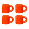 Tasse à espresso Bronto 10 cl Lot de 4, Orange