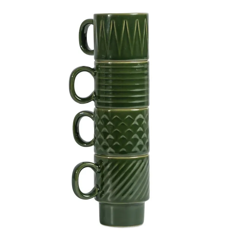 Tasse à espresso Coffee & More, lot de 4, Vert