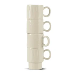Tasse à espresso Coffee & More, lot de 4, Beige