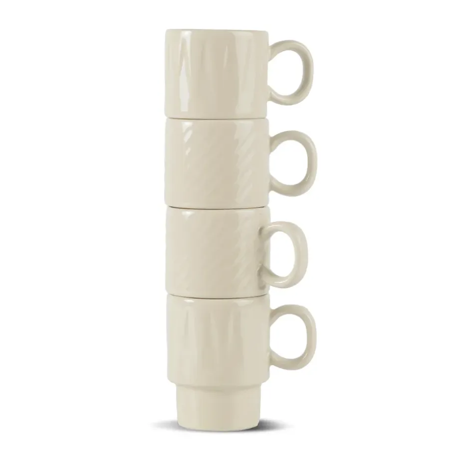 Tasse à espresso Coffee & More, lot de 4, Beige