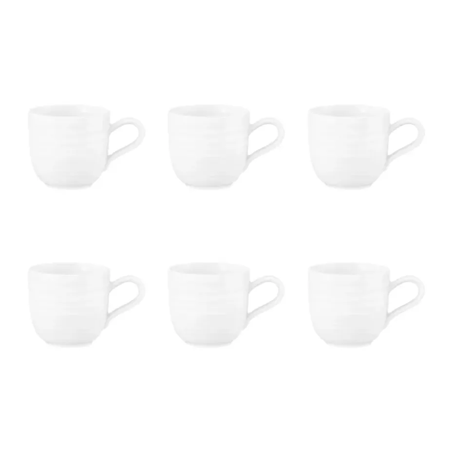 Tasse à expresso 9 cl, lot de 6, Blanc