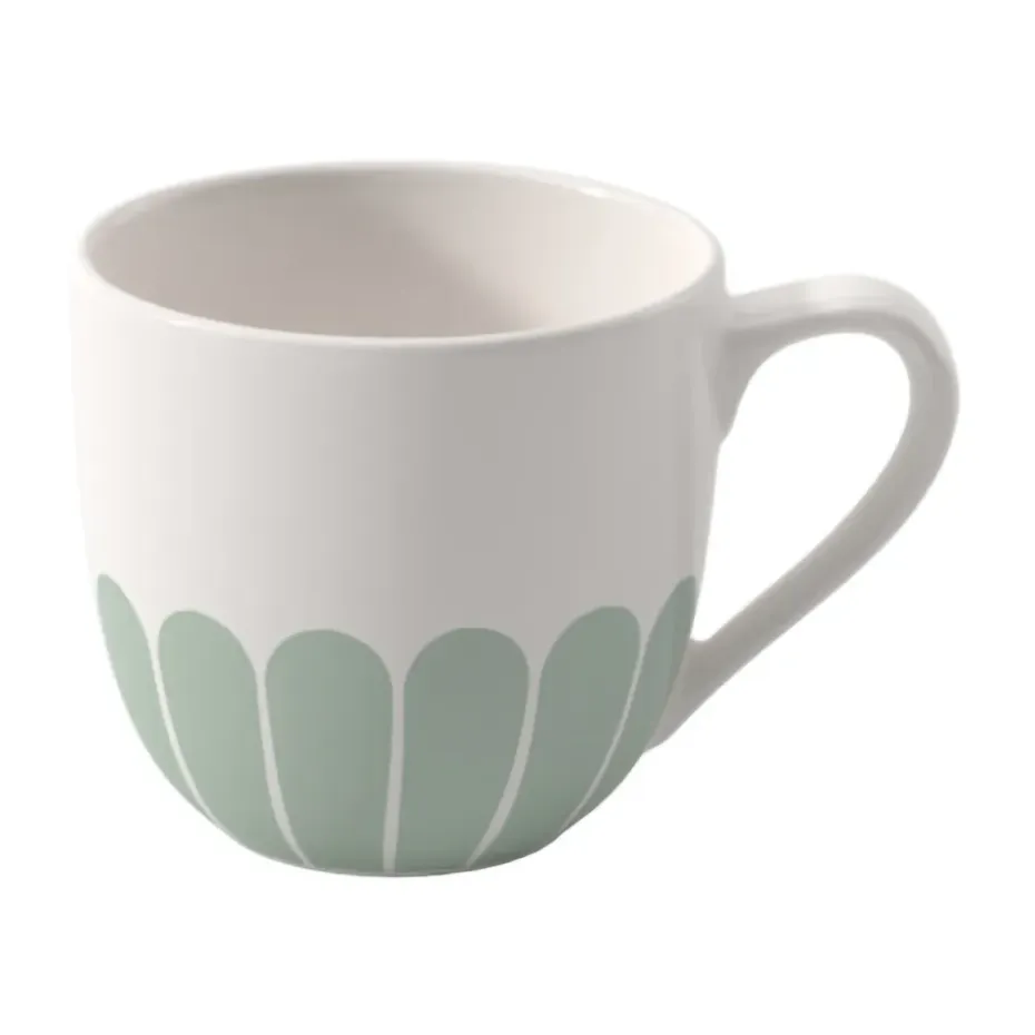 Tasse à expresso Fleur 7 cl, White-green