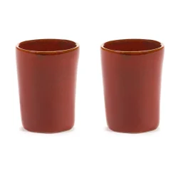 Tasse à expresso La Mère 7 cl lot de 2, Venetian red