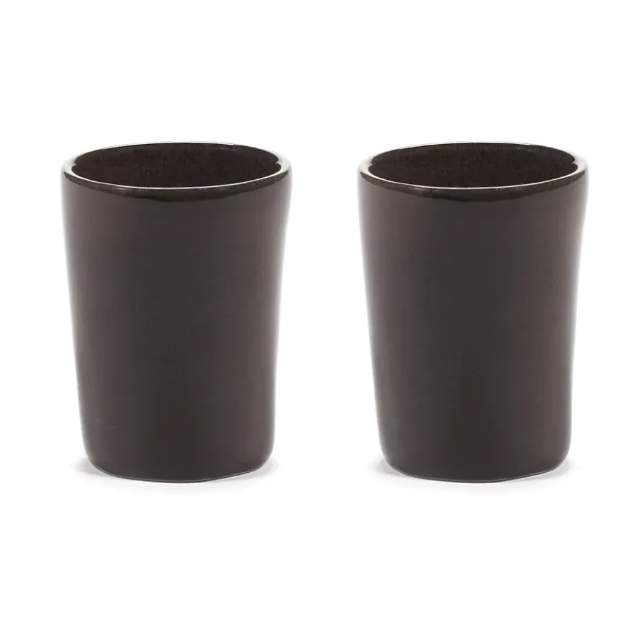 Tasse à expresso La Mère 7 cl lot de 2, Dark brown