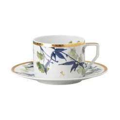 Tasse à thé avec soucoupe Rosenthal Heritage Turandot, Blanc
