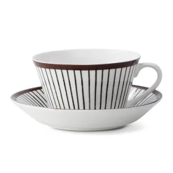Tasse à thé et soucoupe Ribb, tasse à thé + soucoupe