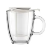Tasse à thé Yo-Yo avec filtre, blanc