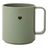 Tasse avec poignée Design Letters Mini Love, Olive green
