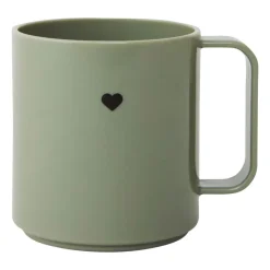 Tasse avec poignée Design Letters Mini Love, Olive green