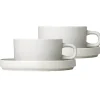 Tasse avec soucoupe Pilar lot de 2, Rayon de lune