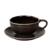 Tasse de thé et soucoupe Nordic Coal, 5,8 cm